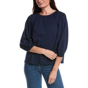 Velvet By Graham & Spencer Womens Julie Top, Blue